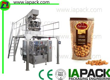 cashew kernels pakning maskine med 10 hoved vejer 50g-500g doypack pakke maskine taske bredde op til 300mm