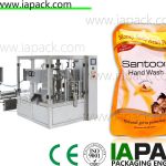 automatisk taske-given doypack pakning maskine flydende og pasta emballage maskine 380V 3-faset lufttryk