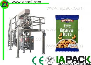 Automatisk formfyldningsforseglingsmaskine med multihovedvægt til cashewnødder, pakkepakker til snacks