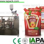 tomatpasta pakke maskine, poly pouch pakning maskine PLC kontrol