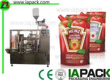 tomatpasta pakke maskine, poly pouch pakning maskine PLC kontrol